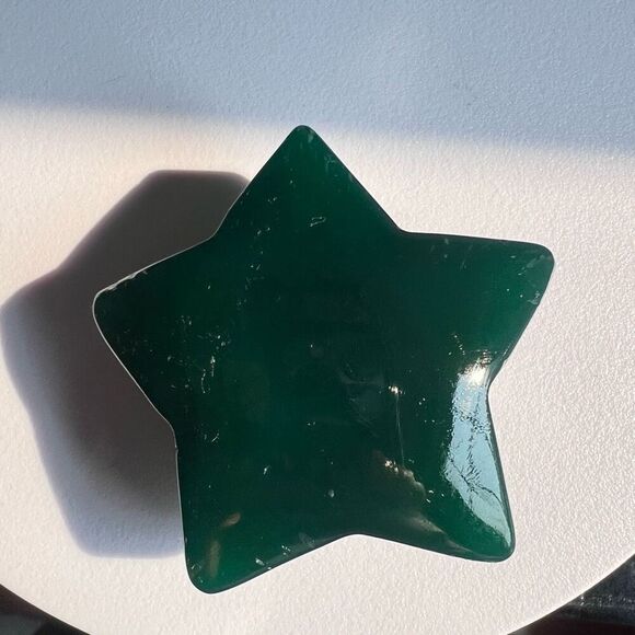Green Agate‎ Star Carving - Picture 3 of 7